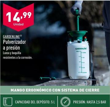 Oferta de Gardenline - Pulverizador A Presion por 14,99€ en ALDI