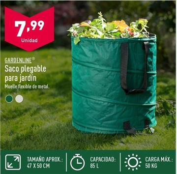 Oferta de Gardenline - Saco Plegable Para Jardin por 7,99€ en ALDI