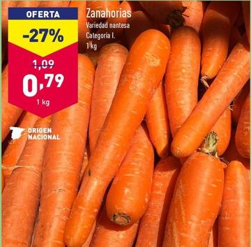 Oferta de Zanahorias por 0,79€ en ALDI