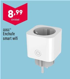 Oferta de Quigg - Enchufe Smart Wifi por 8,99€ en ALDI