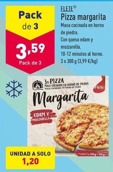 Oferta de Flete - Pizza Margarita por 3,59€ en ALDI