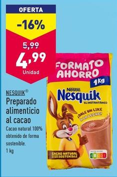 Oferta de Nesquik - Preparado Alimenticio Al Cacao por 4,99€ en ALDI