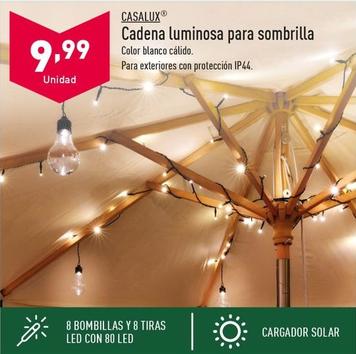 Oferta de Casalux - Cadena Luminosa Para Sombrilla por 9,99€ en ALDI