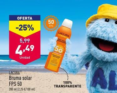 Oferta de Lacura - Bruma Solar FPS 50 por 4,49€ en ALDI