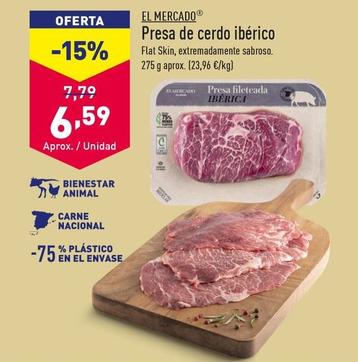 Oferta de El Mercado - Presa De Cerdo Ibérico por 6,59€ en ALDI