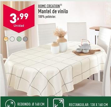 Oferta de Home Creation - Mantel De Vinilo por 3,99€ en ALDI