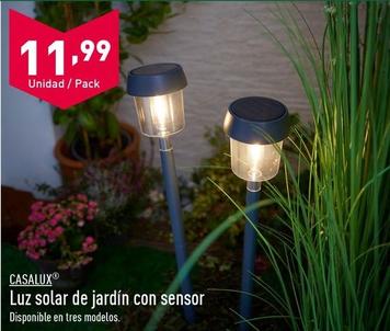 Oferta de Casalux - Luz Solar De Jardin Con Sensor por 11,99€ en ALDI