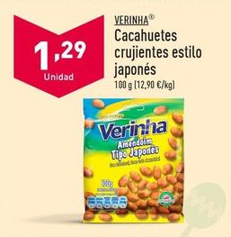 Oferta de Verinha - Cacahuetes Crujientes Estilo Japones por 1,29€ en ALDI