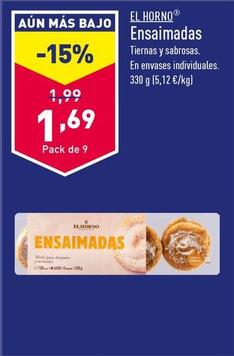 Oferta de El Horno - Ensaimadas por 1,69€ en ALDI