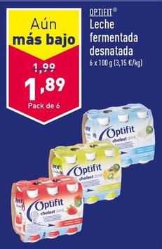 Oferta de Optifit - Leche Fermentada Desnatada por 1,89€ en ALDI