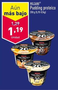 Oferta de Milsani - Pudding Proteico por 1,19€ en ALDI