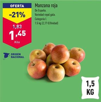 Oferta de Manzana Roja por 1,45€ en ALDI