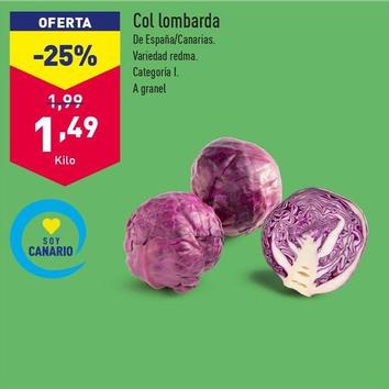 Oferta de Col Lomnarda por 1,49€ en ALDI