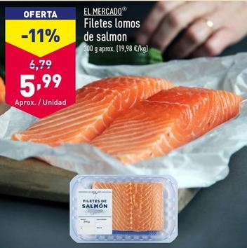 Oferta de El Mercado - Filetes Lomos De Salmon por 5,99€ en ALDI