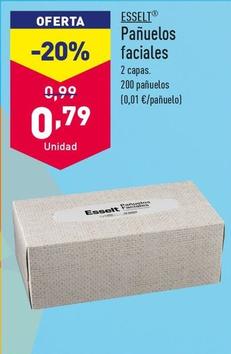 Oferta de Esselt - Panuelos Faciales por 0,79€ en ALDI