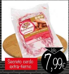 Oferta de Elpozo - Secreto Cerdo Extra-Tierno por 7,99€ en Supermercados Piedra