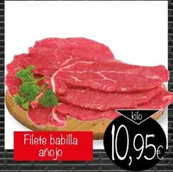 Oferta de Supermercados Piedra - Filete Babilla Añojo por 10,95€ en Supermercados Piedra