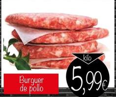 Oferta de Burguer De Pollo por 5,99€ en Supermercados Piedra