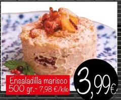 Oferta de Ensaladilla Marisco por 3,99€ en Supermercados Piedra