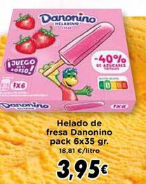 Oferta de Danonino - Helado De Fresa por 3,95€ en Supermercados Piedra