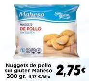 Oferta de Maheso - Nuggets De Pollo Sin Gluten por 2,75€ en Supermercados Piedra