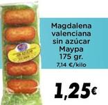 Oferta de Magdalenas por 1,25€ en Supermercados Piedra