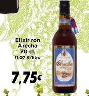 Oferta de Arecha - Elixir ron por 7,75€ en Supermercados Piedra