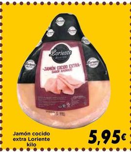 Oferta de Loriente - Jamón Cocido Extra por 5,95€ en Supermercados Piedra