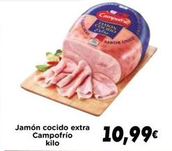 Oferta de Campofrío - Jamón Cocido Extra por 10,99€ en Supermercados Piedra