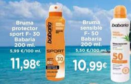 Oferta de Babaria - Bruma Sensible F-50 por 10,99€ en Supermercados Piedra