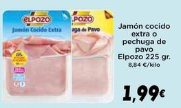 Oferta de Elpozo - Jamon Cocido Extra O Pechuga De Pavo por 1,99€ en Supermercados Piedra