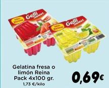 Oferta de Reina - Gelatina Fresa / Limón por 0,69€ en Supermercados Piedra