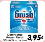 Oferta de Finish - Detergente Power 30 Unds. por 3,95€ en Supermercados Piedra