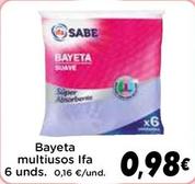 Oferta de Ifa Sabe - Bayeta Multiusos Ifa 6 Unds. por 0,98€ en Supermercados Piedra