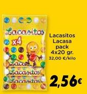 Oferta de Lacasa - Lacasitos por 2,56€ en Supermercados Piedra