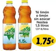 Oferta de Nestea - Té Limón O Limón Sin Azúcar por 1,75€ en Supermercados Piedra