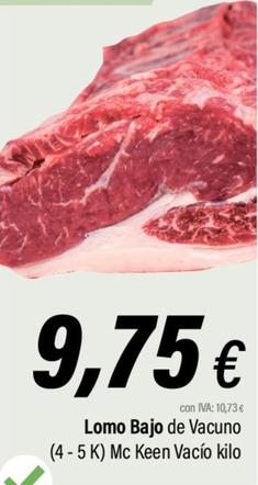 Oferta de Carne de vacuno por 9,75€ en Cash Ifa