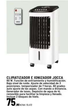 Oferta de Jocca Climatizador E Ionizador por 75,9€ en Coferdroza