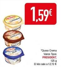 Oferta de Crema de queso por 1,59€ en Masymas