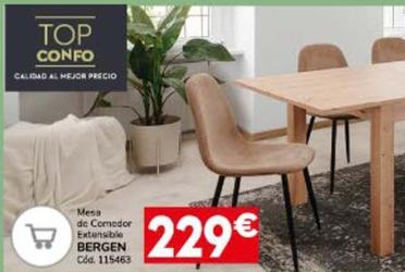 Oferta de Bergen - Mesa De Comedor Extensible por 229€ en Conforama