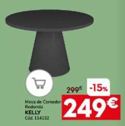Oferta de Mesa De Comedor Redonda Kelly por 249€ en Conforama
