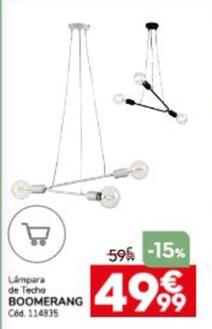 Oferta de Boomerang - Lámpara De Techo por 49,99€ en Conforama