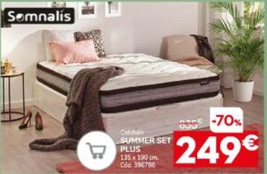 Oferta de Somnalis - Colchon Summer Set Plus por 249€ en Conforama