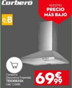 Oferta de Corberó - Campana Decorativa Piramidal Teide635x por 69,99€ en Conforama