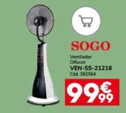 Oferta de Sogo - Ventilador Difusor por 99,99€ en Conforama