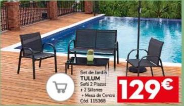 Oferta de Set De Jardin Tulum por 129€ en Conforama