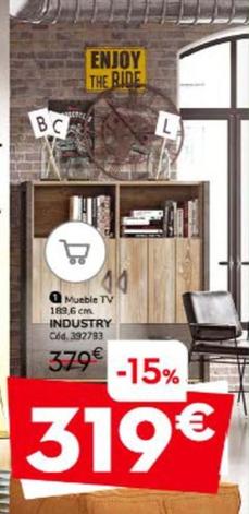 Oferta de Mueble Tv Industry por 319€ en Conforama