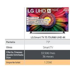 Oferta de Televisor LG por 1206€ en Vodafone