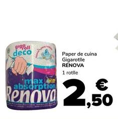 Oferta de Renova - Paper De Cuina Gigarotlle por 2,5€ en Supeco