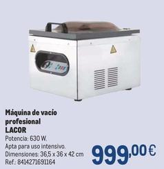 Oferta de Lacor - Máquina De Vacío Profesional por 999€ en Makro